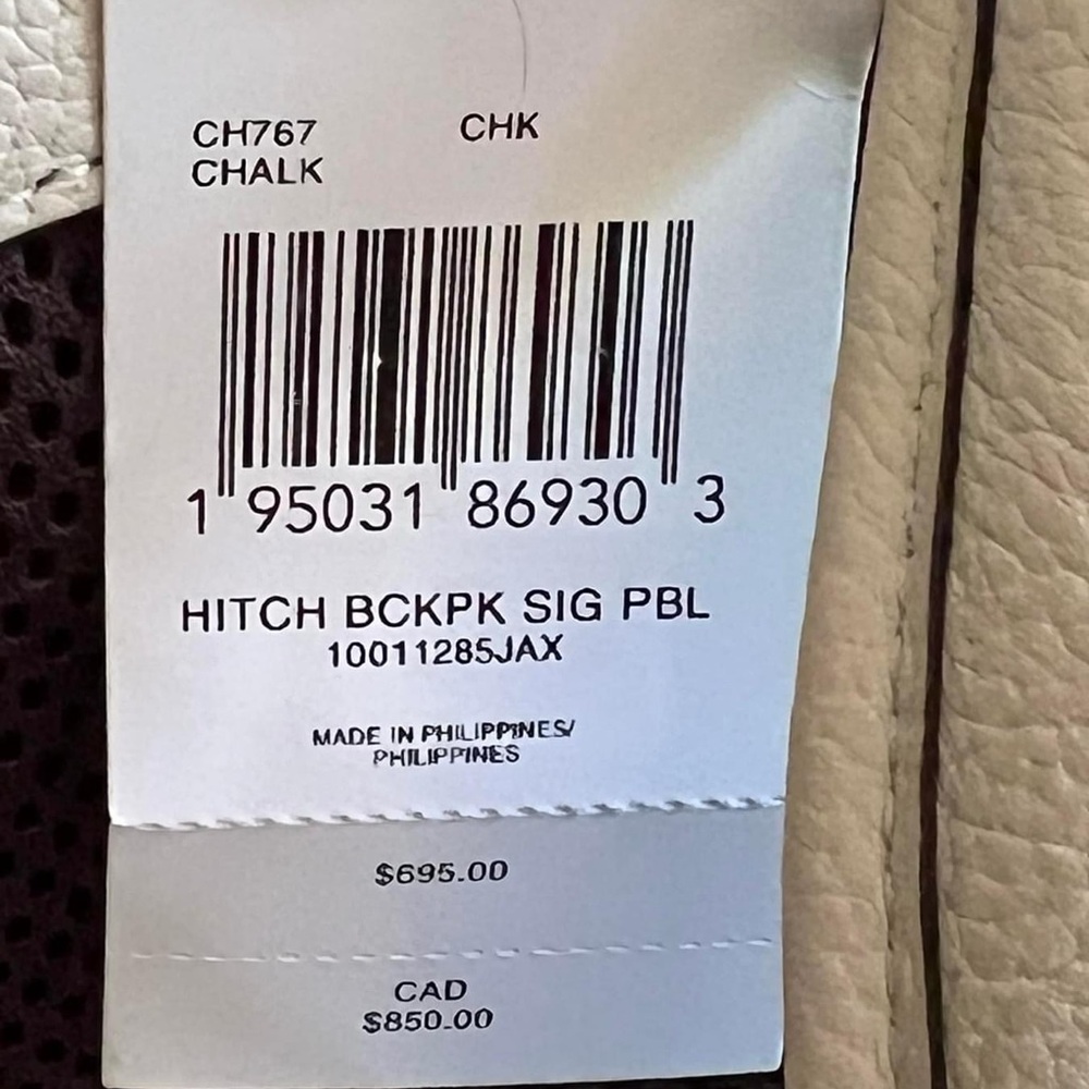 💰SOLD - CH767- Coach Hitch Backpack in Signature Leather - Picture 13 of 13